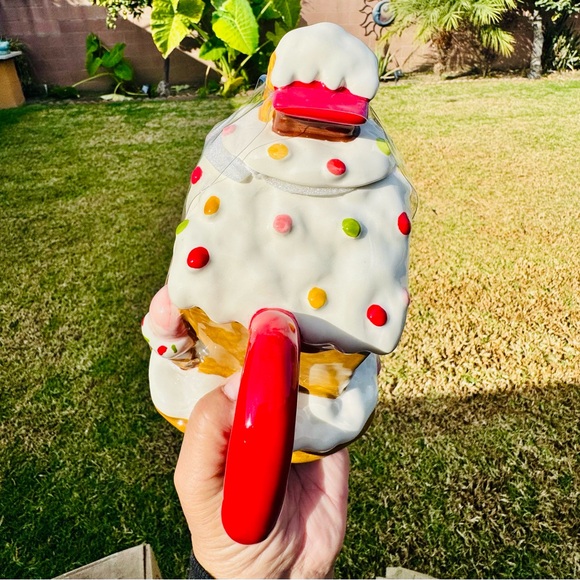 Blue Sky Clayworks Gingerbread House Teapot - Picture 3 of 5